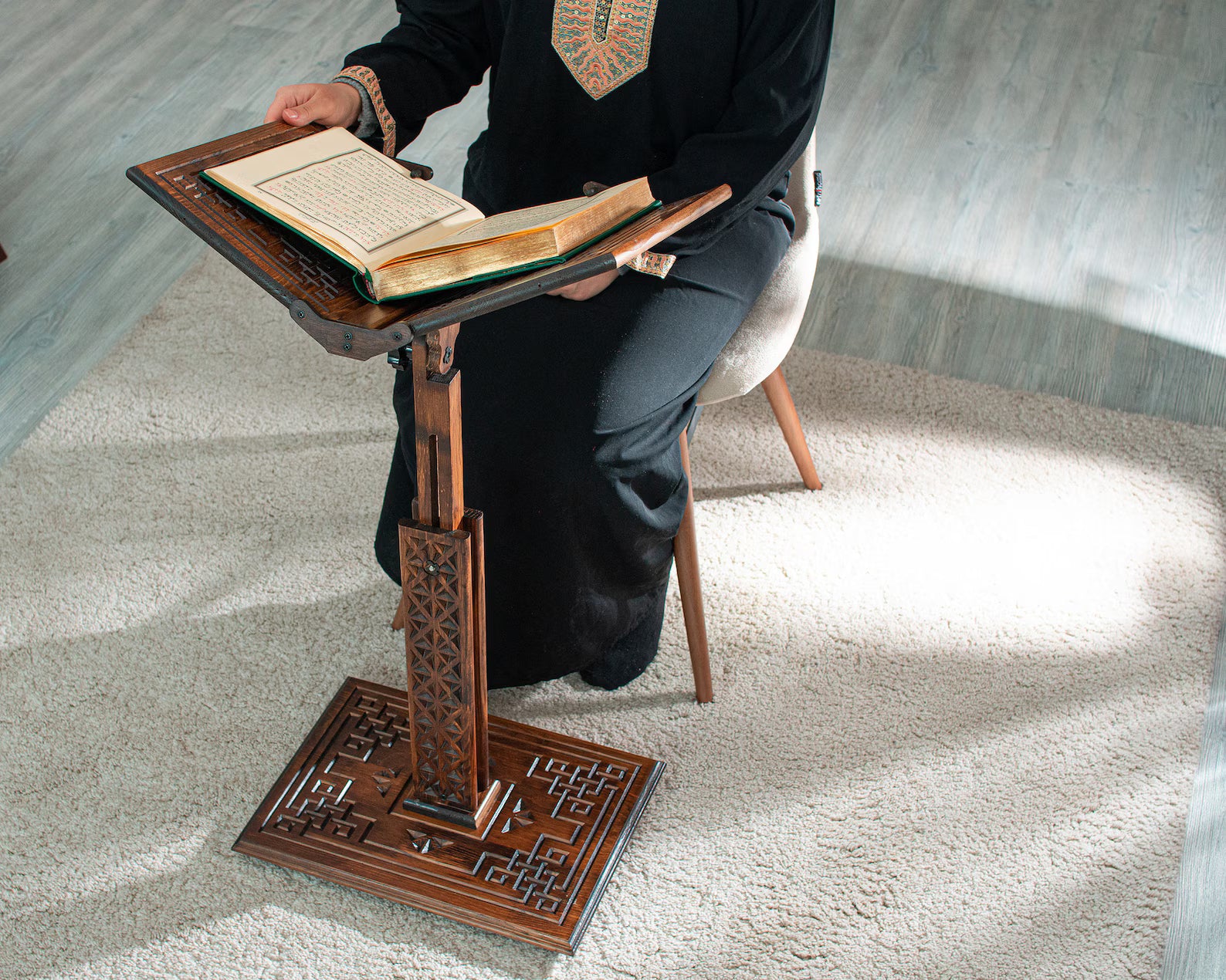Moroccan Wooden Quran Stand
