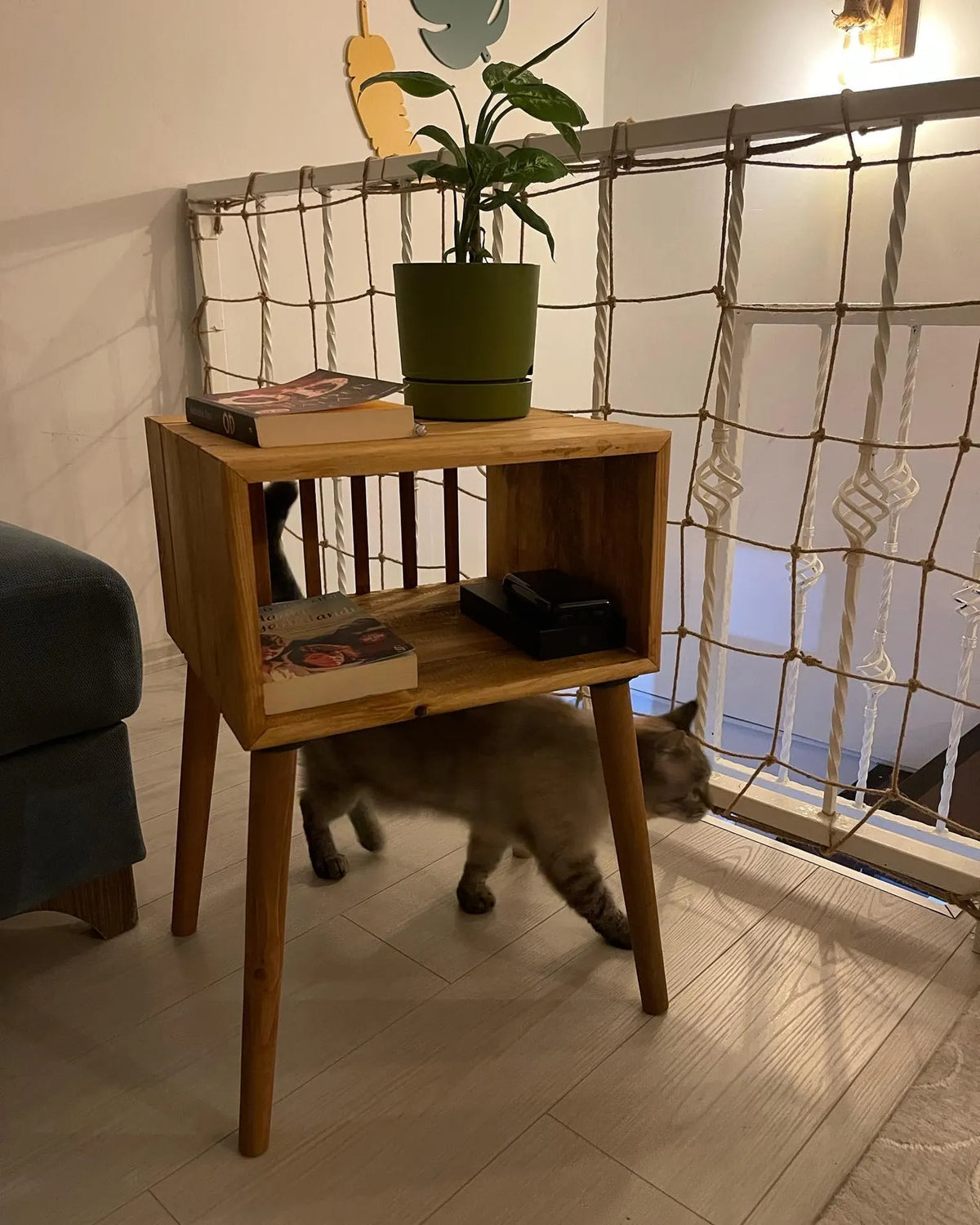 Mid-Century Wood Side Table