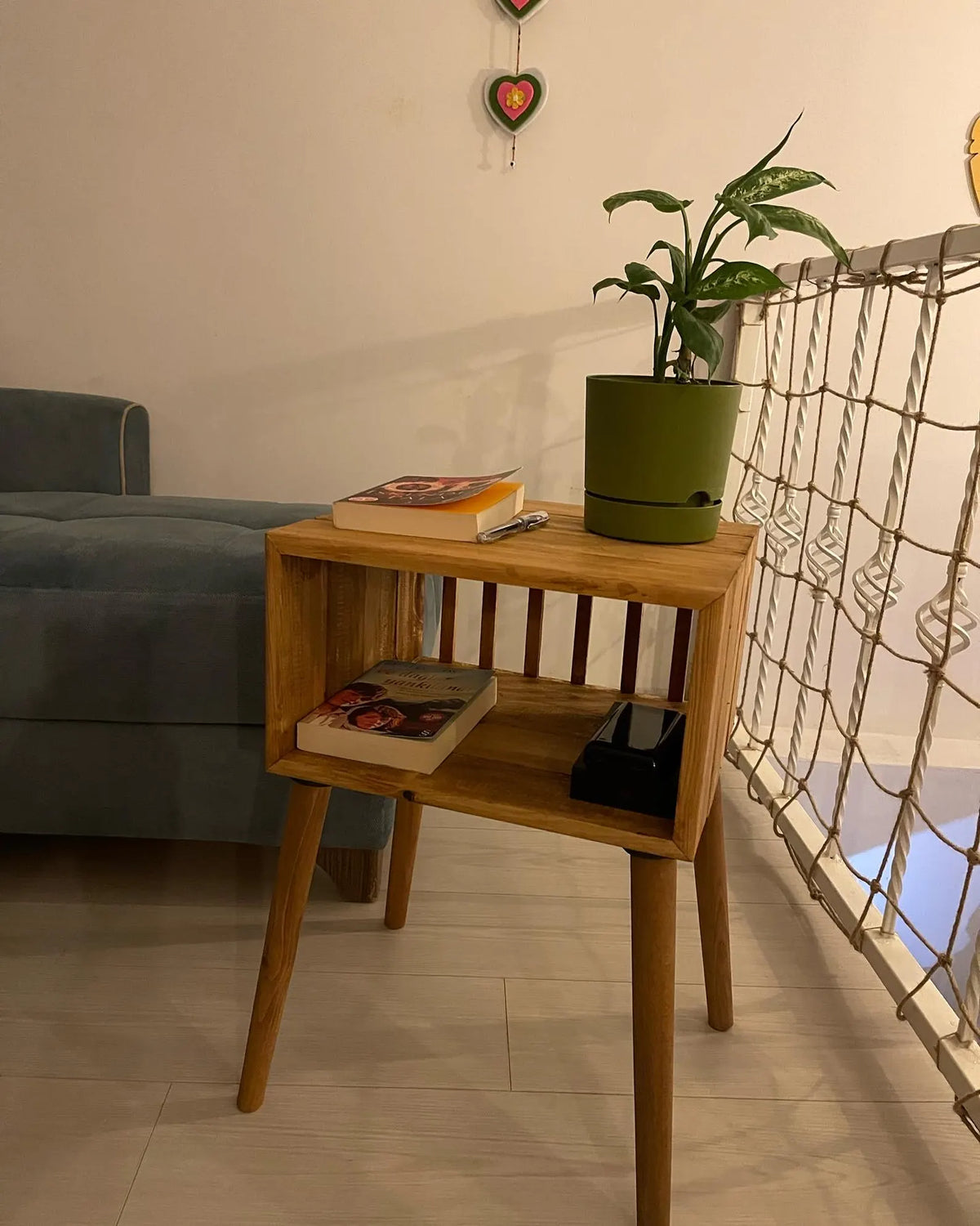 Mid-Century Wood Side Table