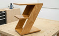 Wooden Side Table With Storage Shelves