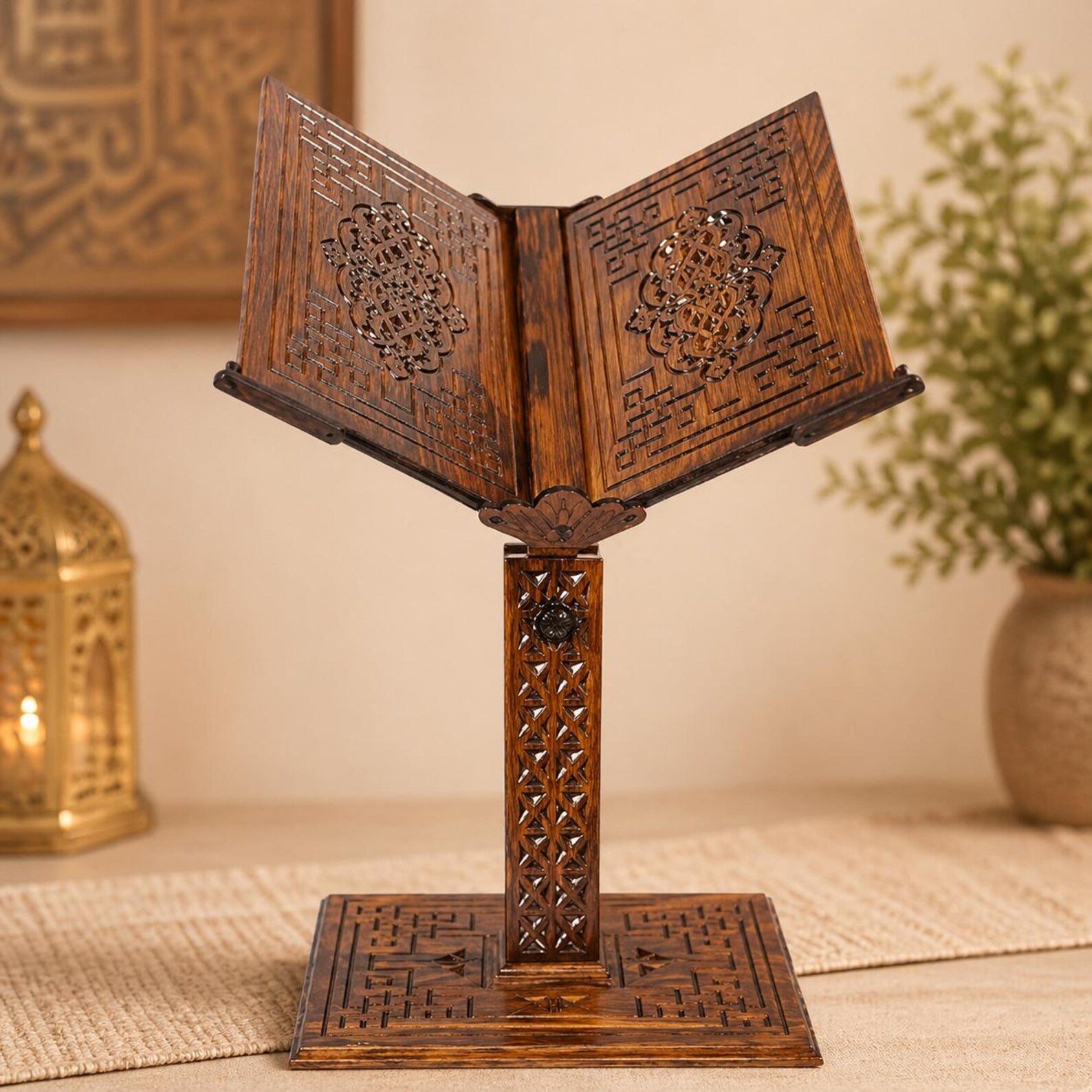 Moroccan Wooden Quran Stand